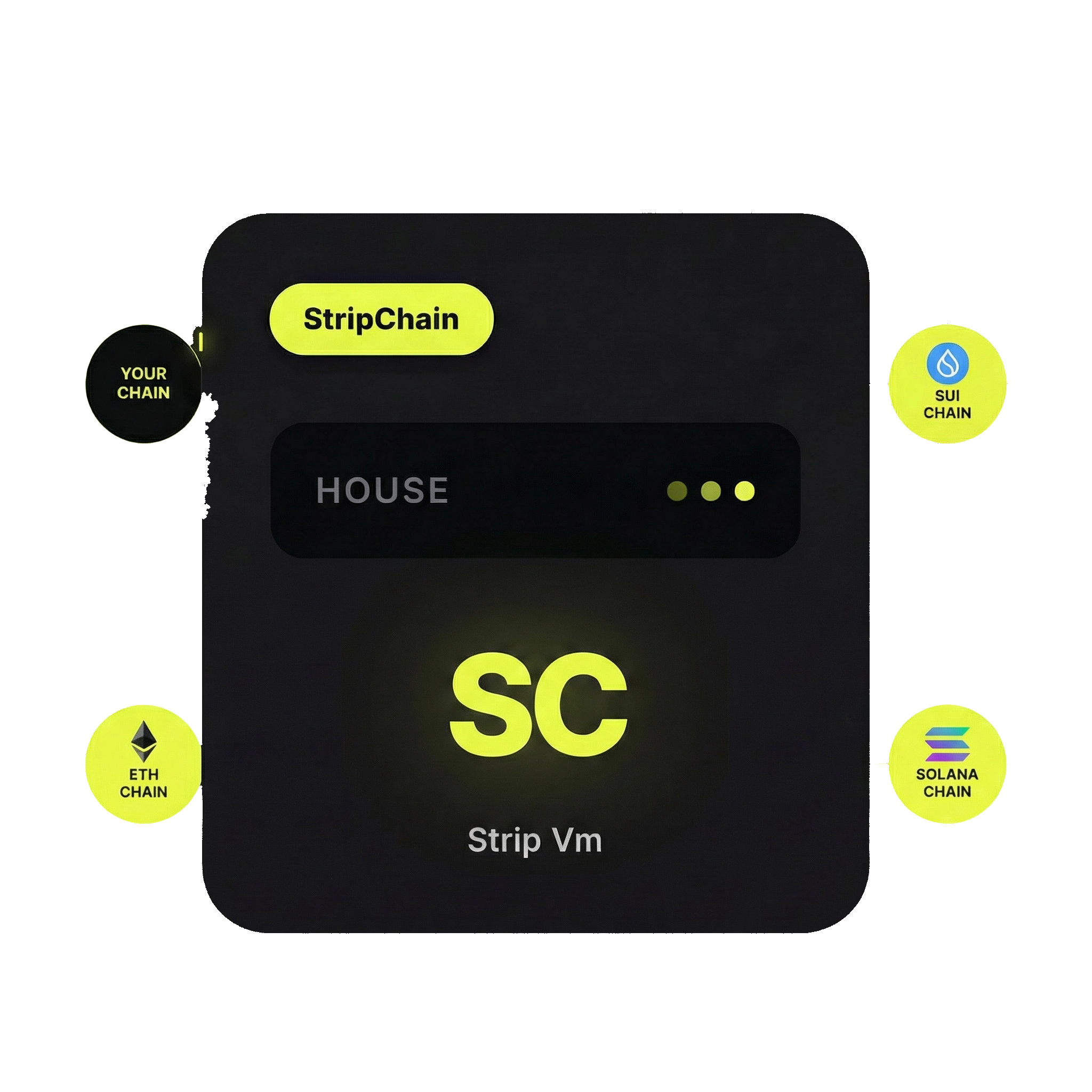 StripChain VM connecting ETH, Solana, Sui and your chain